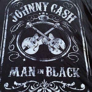 Man in black tee